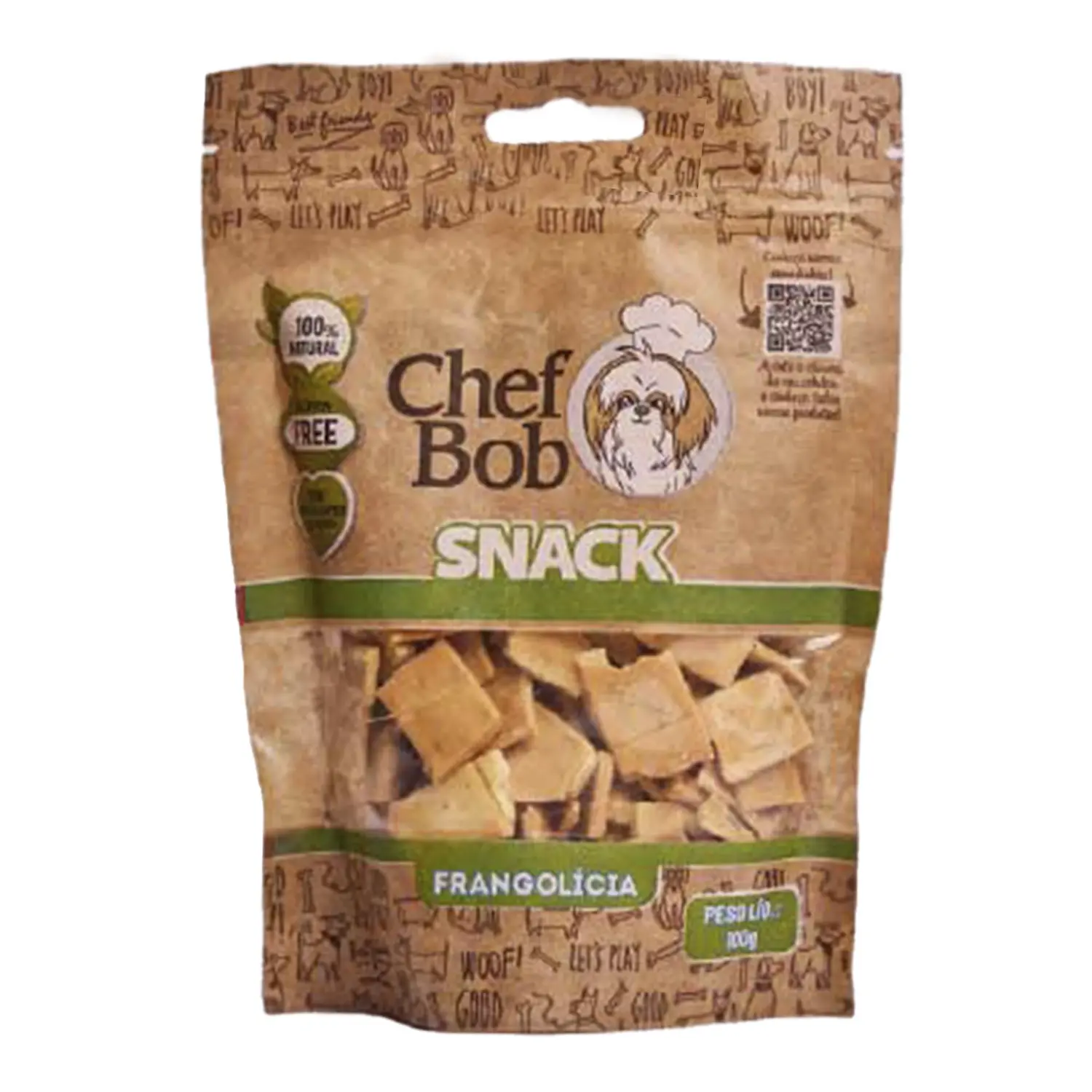 Petisco Snack Chef Bob para Caes Frangolicia